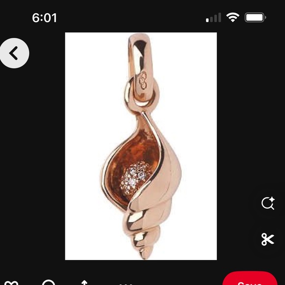 Links of London Rose Gold Shell Charm Necklace - Picture 6 of 7